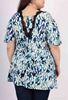 Picture of CURVY GIRL TUNIC WITH BACK KNOT AND FLARED SLEEVE